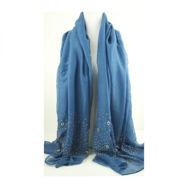 SCARF WITH GOLD ACCENTS